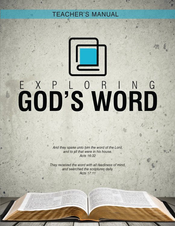 Exploring God's Word Teacher Manual (eBook)