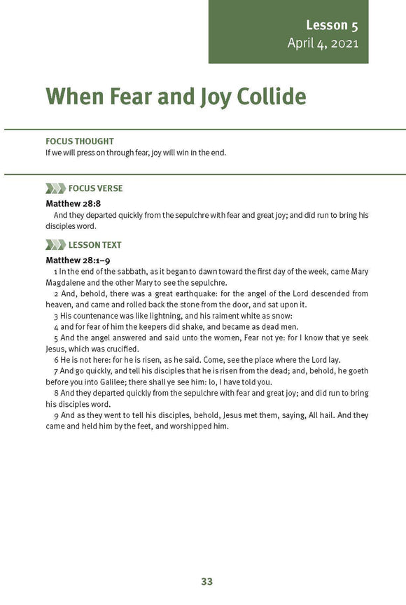 When Fear and Joy Collide Lesson 5 Adult Spring 2021 (Download)