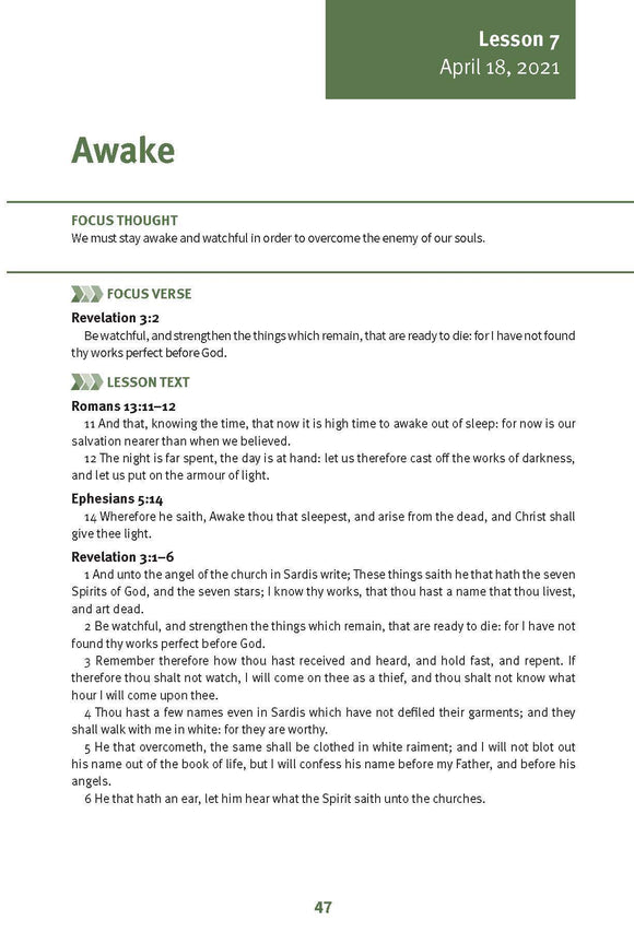 Awake Lesson 7 Adult Spring 2021 (Download)