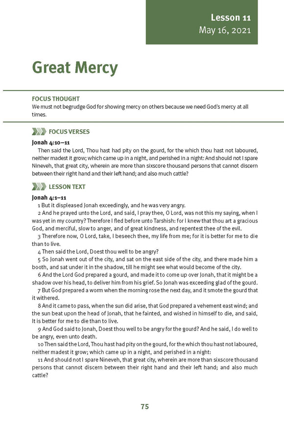 Great Mercy Lesson 11 Adult Spring 2021 (Download)